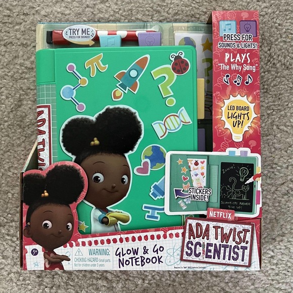 Netflix Ada Twist Scientist Glow and Go Notebook New in Box - Netflix Series - Picture 1 of 2